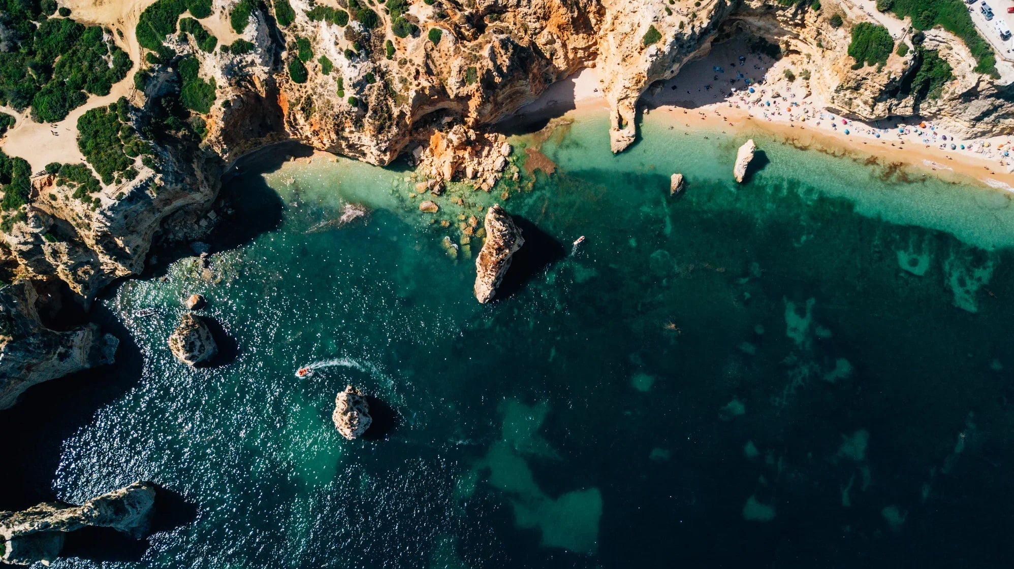 Cote atlantique portugaise vue du ciel